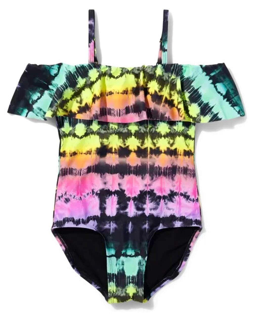 Sugar & Jade The Children's Place Swimsuit Tie Dyed Girl's Sz 8, Pre-owned